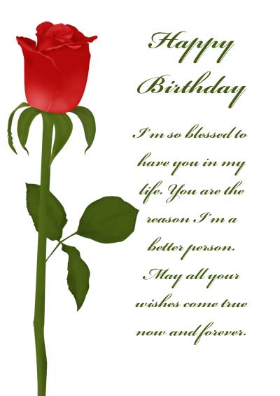 Free Printable Roses Birthday Cards