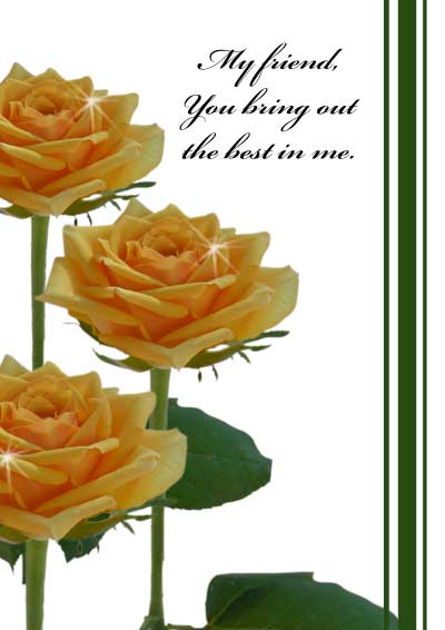 Downloadable Printable Card Single Yellow Rose Happy Birthday Digital Greeting Card