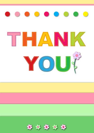 free printable thank you cards