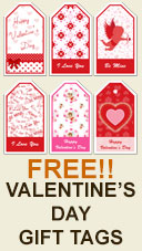 Printable Valentines Day Gift tags