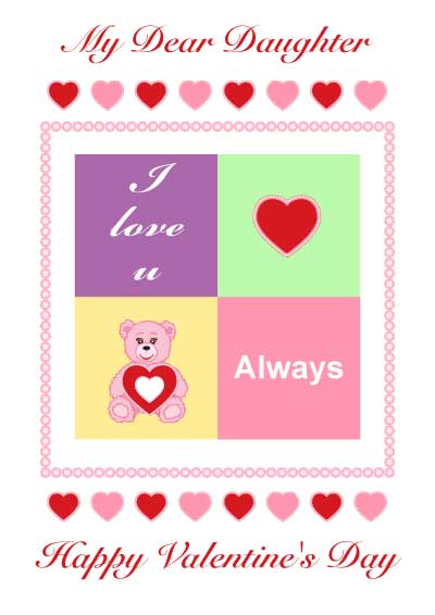 Printable Valentine Cards For Son And Daughter