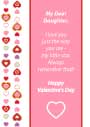 Printable Valentine's Cards for Son and Daughter