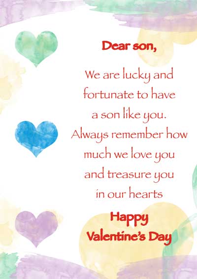 Free Printable Valentines Day Cards For Son