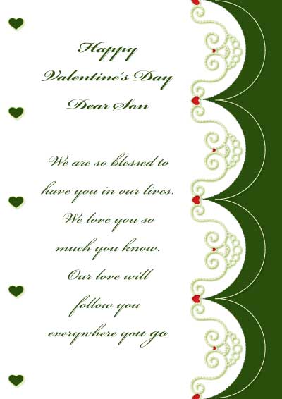 Printable Valentine Cards For Son And Daughter