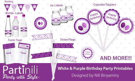 Printable Party decoration set