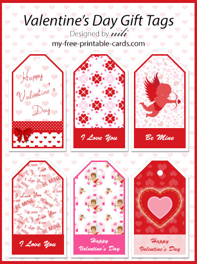 Valentine Day Gift Tags view