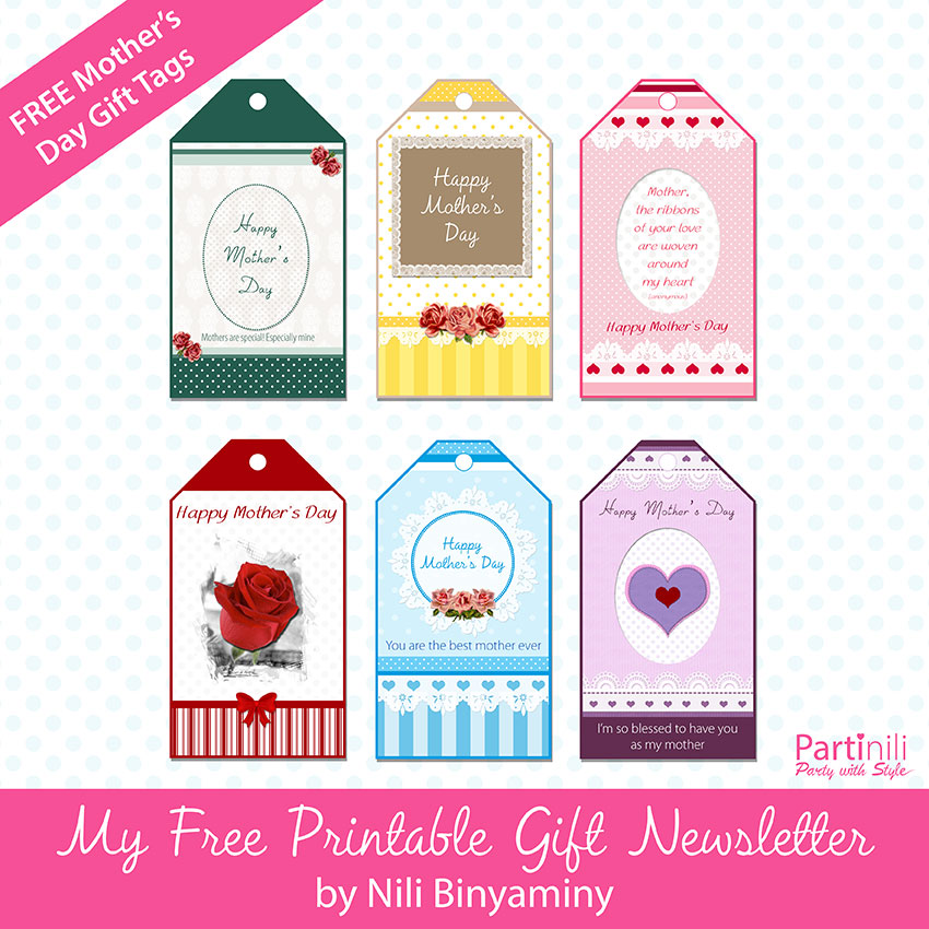 Free Printable Mother's Day Gift Tags