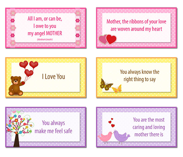 Free Printable Mother's Day Note Cards