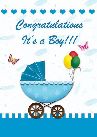 Free Printable Baby Boy Cards