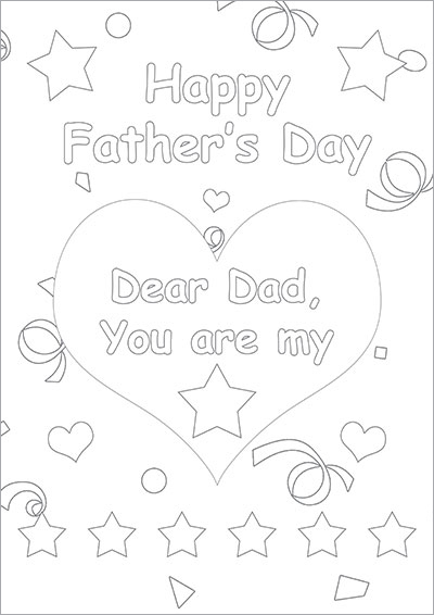 You Are My Star Dad Color Card 008