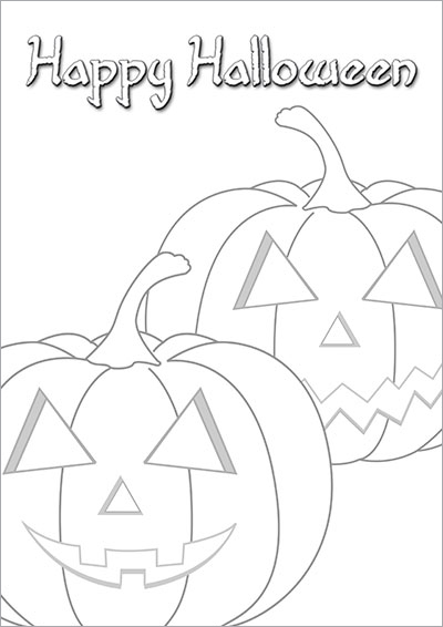 Free Printable Coloring Halloween Cards Free Printable Templates