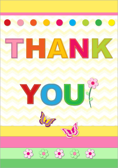 Free Printable Thank You Cards 003