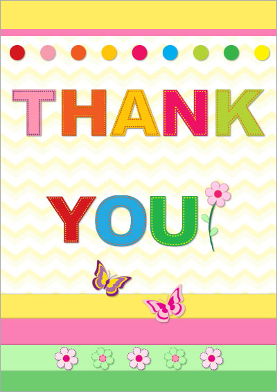 free thank you card printable