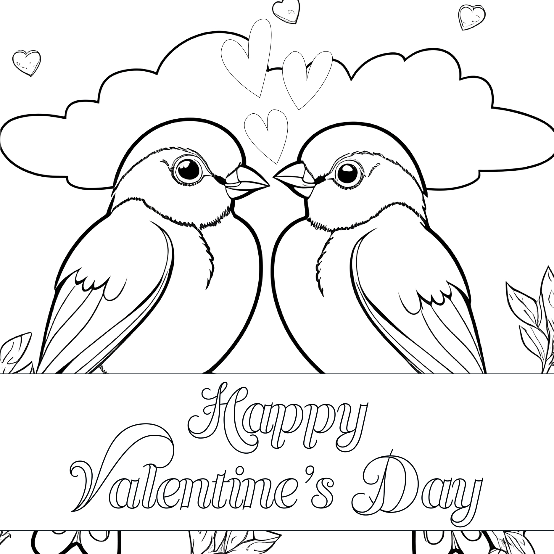printable valentines day coloring card 0010