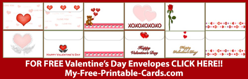 FREE Printable Valentine's Day Envelopes