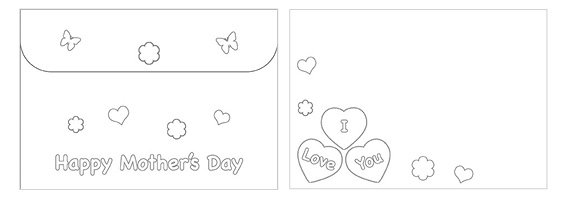 Printable Mother's Day Color Envelope 10