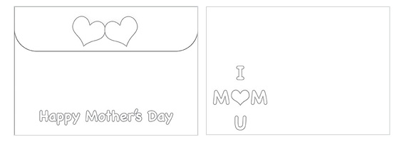 Printable Mother's Day Color Envelope 02