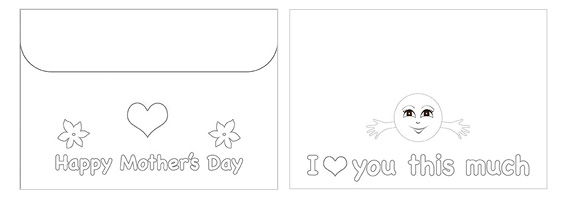 Printable Mother's Day Color Envelope 03