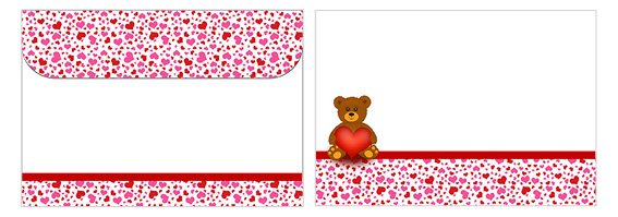 Printable Valentine's Day Envelope 01