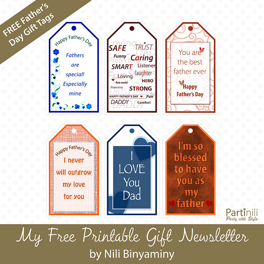 Free Printable Father's Day Gift Tags