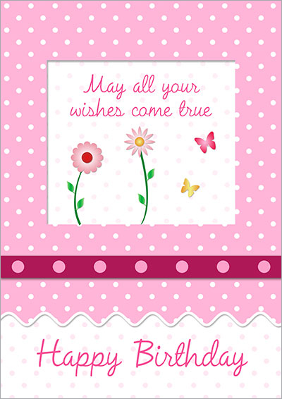 Wishes Come True Birthday Card 030