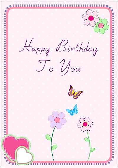 Spring Happy Birthday Card 035