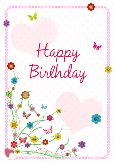 Colorful Birthday Greeting Card 040
