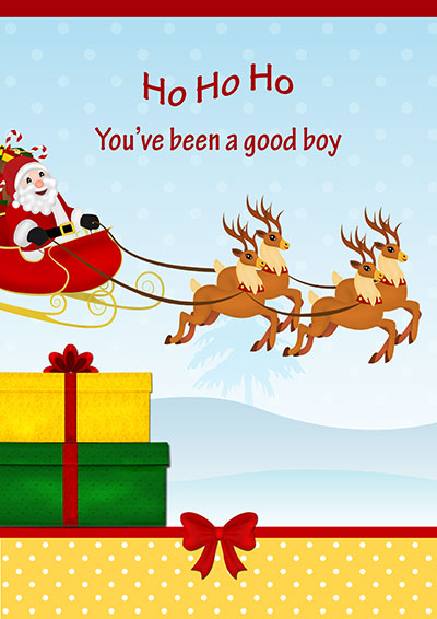 You've Been A Good Boy Card 022