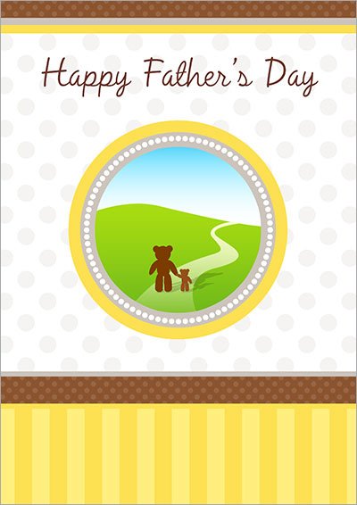 My Papa Bear Printable Card 007
