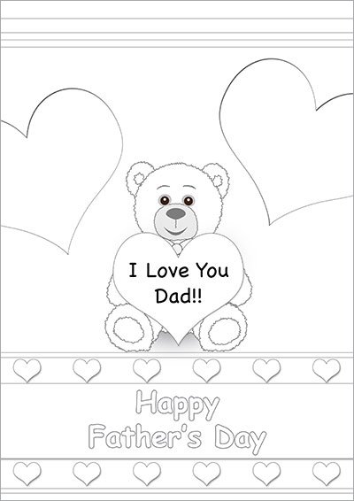 I Love You Dad Teddy Bear 006
