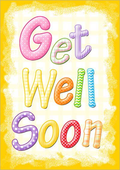 Festive get well soon card 007