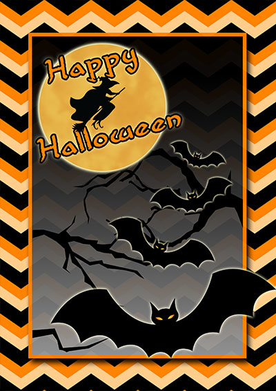 Spooky Halloween Greeting Card 002