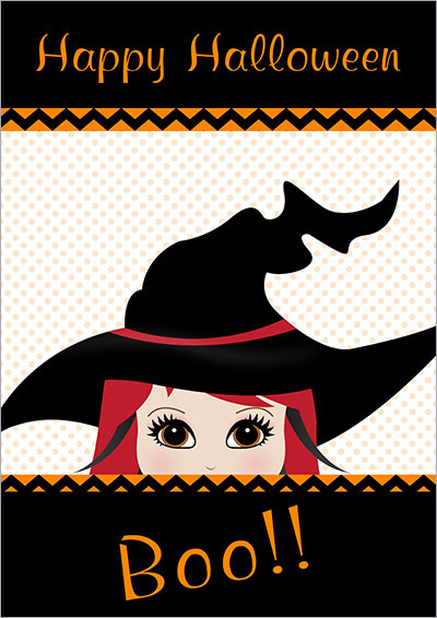 Halloween Boo! Printable Card 007