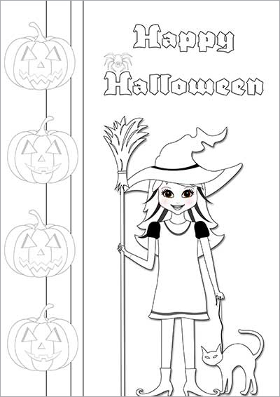 Witches & Cats Color Card 004