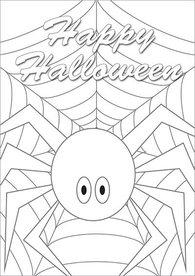 Halloween Spider Color Card 009
