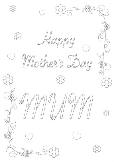 Floral Mother's Day Mum Color Card 004