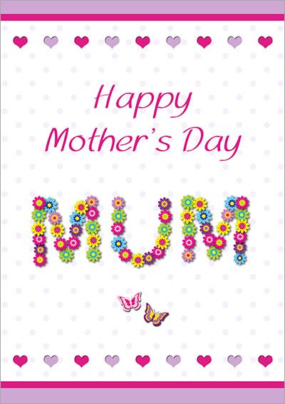 Floral Mother's Day MUM Card 002