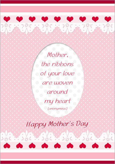 Lovely Pink Mother's Day Card 010