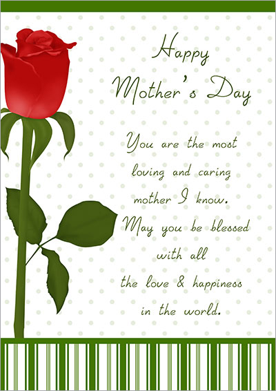 Red Rose With A Wish For Mom 019