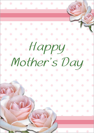 Pink Roses Happy Mother's Day 020