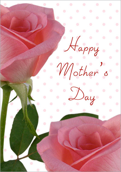 Mother's Day Pink Roses Card 021