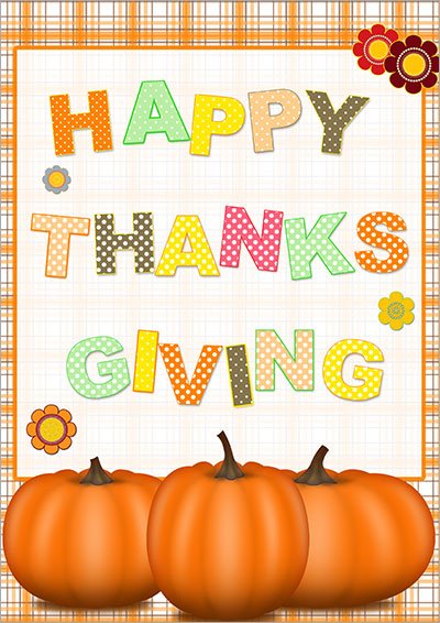 Happy Thanksgiving Card 002