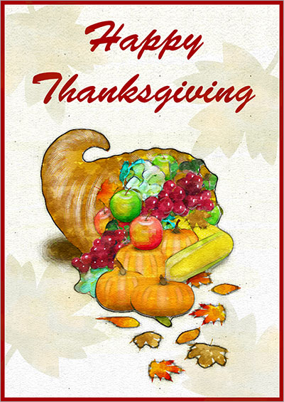 Thanksgiving Feast Card 004
