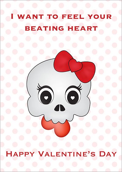 Taste Your Beating Heart Gothic Card 001