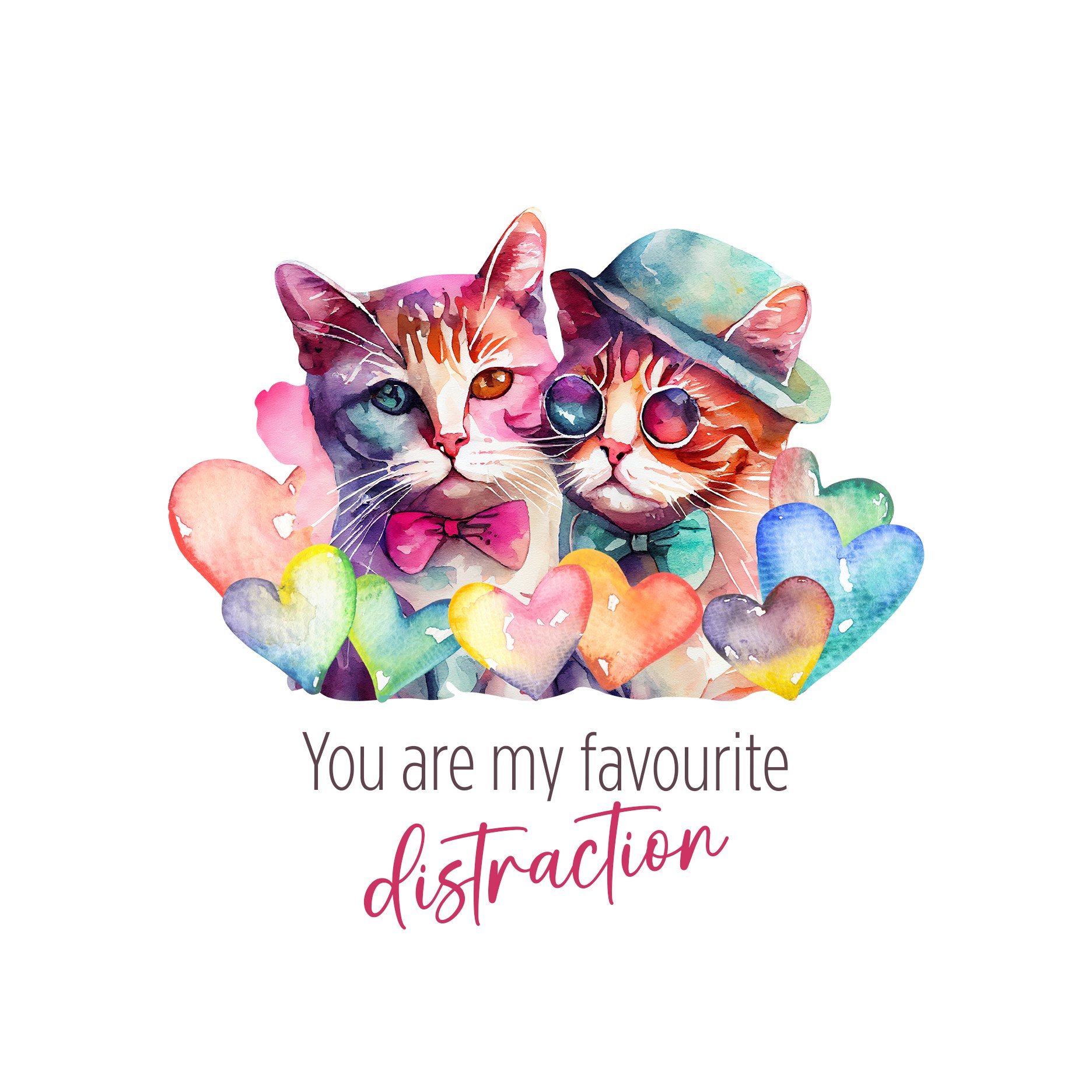 My favourite distraction valentine's day card