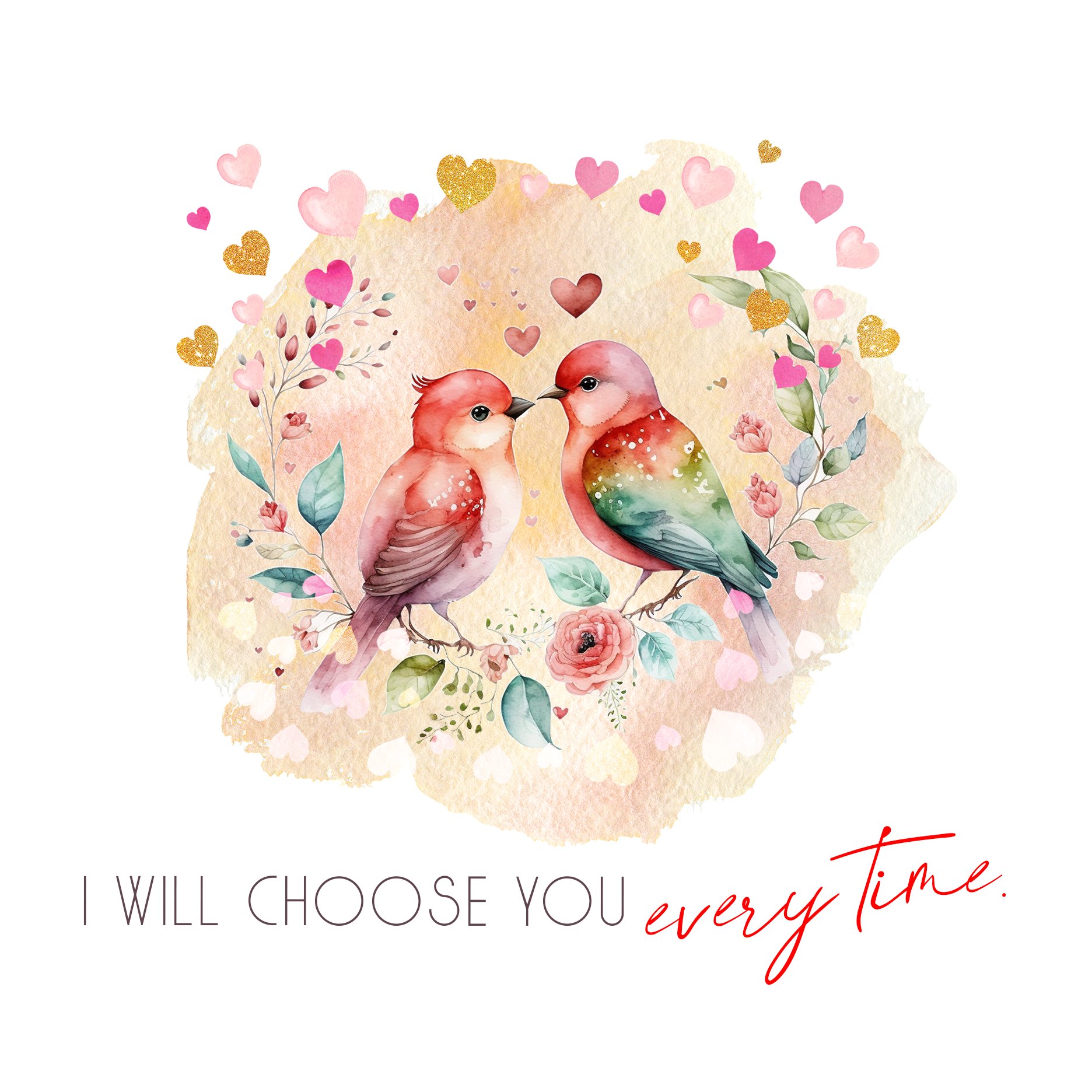 printable I will choose u valentine's day card