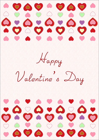 Colorful Valentine's Day Hearts 022