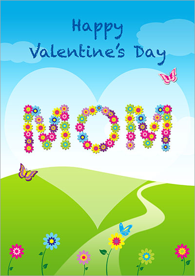 Happy Valentine's Day Mom Card 032