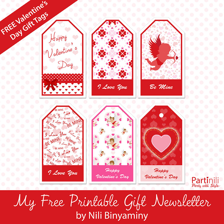 Printable Valentine's Day Gift tags