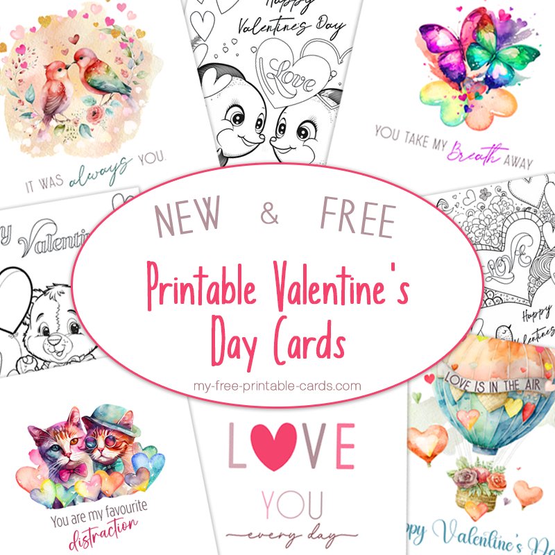 New and Free Printable Valentine's Day Cards